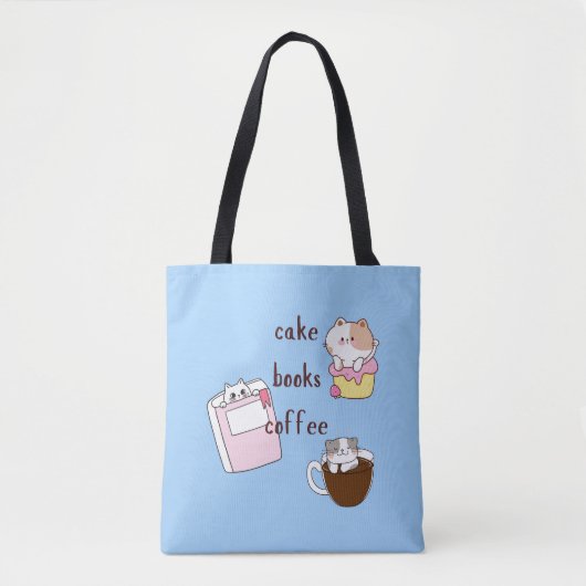 Tote Bag Livres à gâteaux Café (Devant)