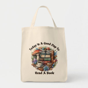 Tote Bag Livres Cottagecore, libellule de café