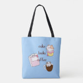 Tote Bag Livres de gâteau Café (Dos)