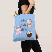 Tote Bag Livres de gâteau Café (De près)