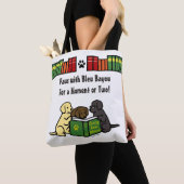 Tote Bag Livres de livres de livres de lecture de marionnet (De près)