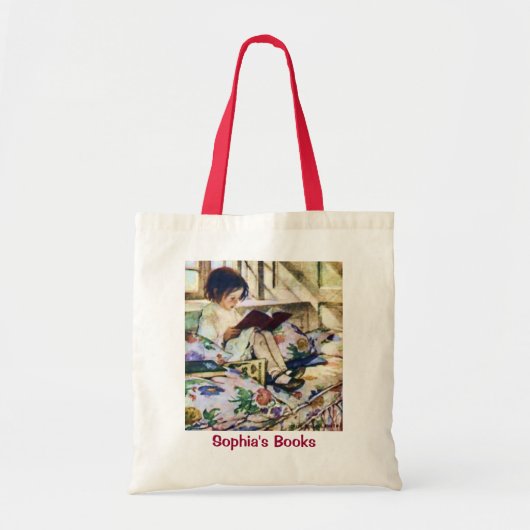 Tote Bag Livres d'images en hiver par Jessie Willcox Smith (Devant)