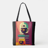 Tote Bag Livres Et Café (Dos)