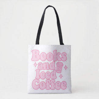 Tote Bag Livres et café glacé