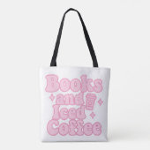 Tote Bag Livres et café glacé (Dos)
