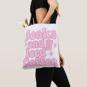 Tote Bag Livres et café glacé (De près)