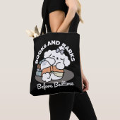 Tote Bag Livres et écorces - Conception de lecture de chien (De près)