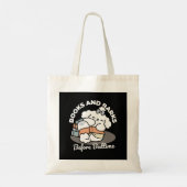 Tote Bag Livres et écorces - Conception de lecture de chien (Dos)