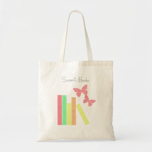 Tote Bag Livres pour enfants avec papillons (Devant)