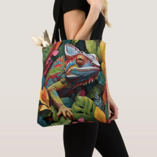 Tote Bag Lizard Leaves & Couleur