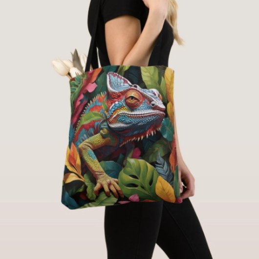 Tote Bag Lizard Leaves & Couleur