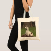 Tote Bag Llama blanche (Devant (produit))