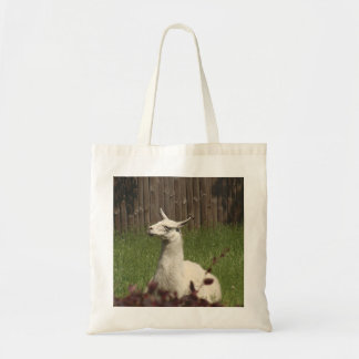 Tote Bag Llama blanche
