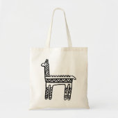 Tote Bag Llama-BW (Devant)