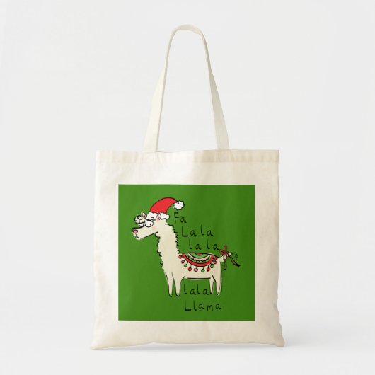 Tote Bag Llama Christmas Enfants mignonne Drôle (Devant)