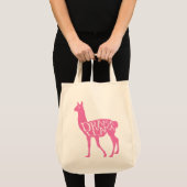 Tote Bag Llama Drama Rose (Devant (produit))