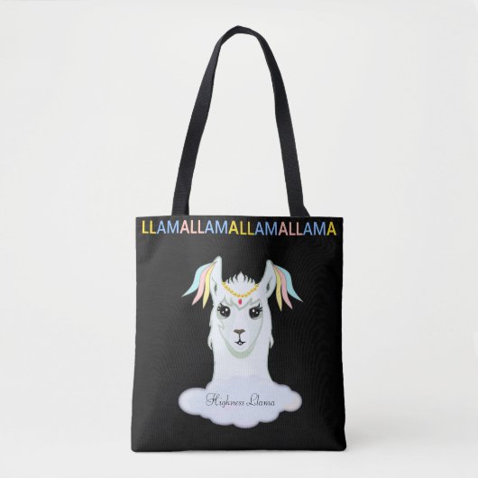 Tote Bag Llama Mignon (Devant)