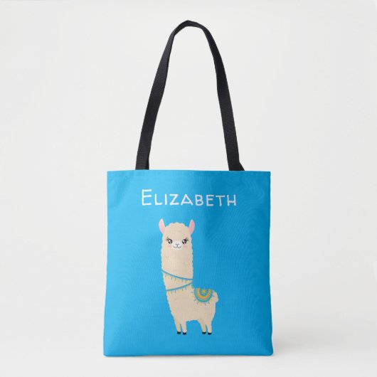 Tote Bag Llama personnalisée (Devant)