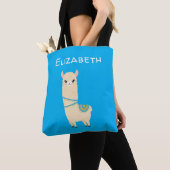 Tote Bag Llama personnalisée (De près)