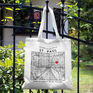 Tote Bag Localisateur d'amour St. Paul Accueil du Mariage