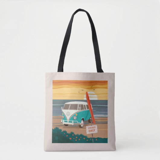 Tote Bag Locaux uniquement | VW Surf Van (Devant)