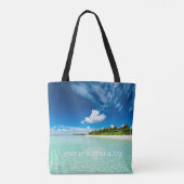 Tote Bag L'Océan Indien des Maldives de vue de l'eau de (Dos)