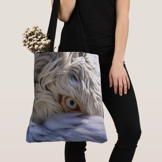 Tote Bag L'Œil d'un Pélican (De près)