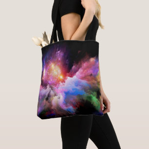 Tote Bag L'oeuvre Cloud de SlipperyJoe abstraite surre vibr