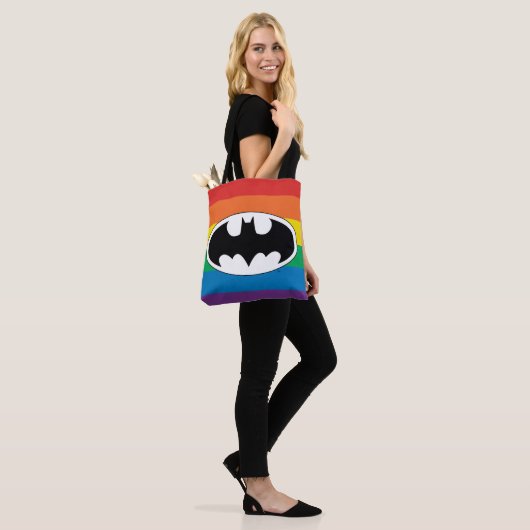 Tote Bag Logo Arc-en-ciel Batman (Sur le modèle)