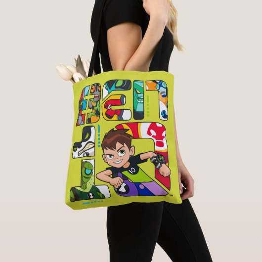 Tote Bag Logo Ben 10 Alien (De près)