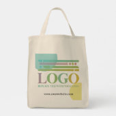 Tote Bag Logo Cercles Turquoise Jaune Site Web (Dos)