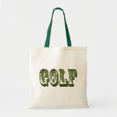 Tote Bag Logo de dimension golf vert, (Devant)