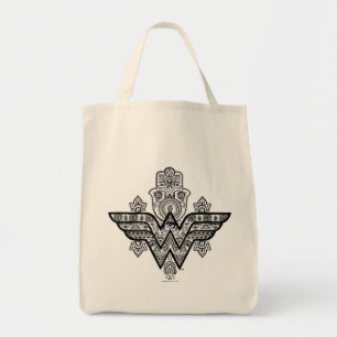 Tote Bag Logo de la femme spirituelle Paisley Hamsa