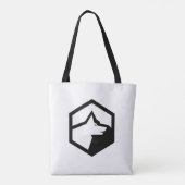 Tote Bag Logo de la ferme Wolf Mountain (Dos)