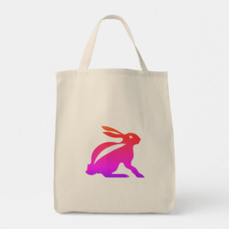 Tote Bag Logo de lapin arc-en-ciel