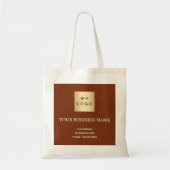 Tote Bag logo de l'entreprise de rouille Brown (Devant)