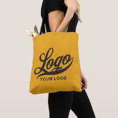 Tote Bag Logo de l'entreprise Gold jaune marque de l'entrep (De près)