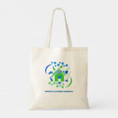 Tote Bag Logo de l'entreprise professionnelle de nettoyage  (Dos)