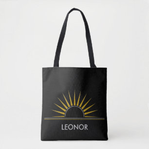 Tote Bag Logo de LEVER or argent I + votre Backgr. & idées