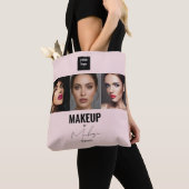 Tote Bag Logo de photo de studio de maquillage de script ro (De près)