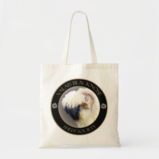 Tote Bag Logo de société de moutons du Valais Blacknose (Devant)
