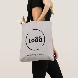 Tote Bag Logo de société moderne professionnel beige
