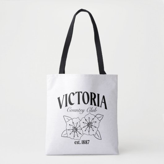 Tote Bag Logo de VCC par Haley - Noir (Devant)