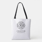 Tote Bag Logo d'entreprise Black & White Promotion (Dos)
