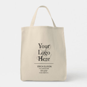 Tote Bag Logo d'entreprise Femme d'affaires professionnelle