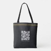 Tote Bag Logo d'entreprise moderne or grec méandre (Dos)