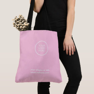 Tote Bag Logo d'entreprise promotionnel rose d'entreprise