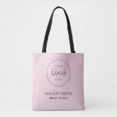 Tote Bag Logo d'entreprise rose (Devant)