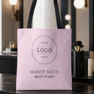 Tote Bag Logo d'entreprise rose