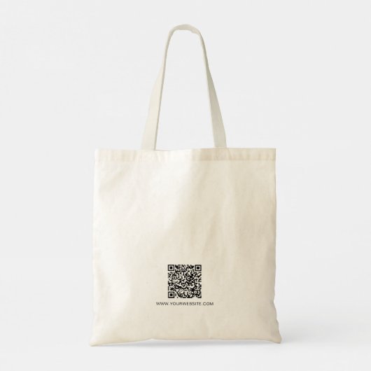 Tote Bag Logo d'entreprise simple Code QR (Dos)